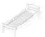 Single bed "Easy Premium Line" K1/2h incl. trundle bed frame and cover plates, solid beech wood, white - 90 x 200 cm 
