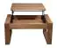 Coffee table Wooden Nature 14 solid oiled wild oak - 100 x 65 x 46-65 cm (W x D x H)