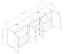 Cabinet extension Sirte 17, Colour: Oak / White matt - Measurements: 80 x 213 x 40 cm (H x W x D)