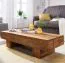 Sheesham Solid Wood Coffee Table Apolo 192 | Handmade Unique Piece | 30 x 45 x 120 cm | Modern Slatted Design