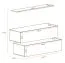 Set of 2 Modern TV Cabinets with Wall Shelf Balestrand 340 | Oak Wotan | 110 x 130 x 40 cm | 4 Compartments