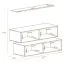 Set of 2 Modern TV Cabinets with Wall Shelf Balestrand 340 | Oak Wotan | 110 x 130 x 40 cm | 4 Compartments