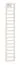 Decorative Bed Ladder | Beige | 30 x 2 x 170 cm | Modern Steel Accent for Bedroom Organization
