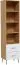 Shelf Hohgant 10, Colour: Oak / White - 209 x 50 x 42 cm (H x W x D)