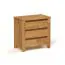 Bedside cabinet Tasman 07 solid oiled wild oak - Dimensions: 51 x 51 x 30 cm (H x W x D)