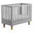 Rilind 06 Baby Crib | Grey/Oak | Adjustable Height | 70 x 140 cm Lying Surface | Modern Design