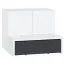 Children's Chest of Drawers Marincho 06 | 2-Piece Set | White/Black | 89 x 107 x 95 cm | Modern Storage