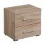Bedside Cabinet with Two Drawers Ormari 01 | Oak Grey | ABS Edge | 43 x 44.5 x 33.5 cm | Modern Bedroom Design