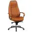 Apolo 68 Ergonomic Executive Chair | Brown & Chrome | Genuine Leather | Lush Upholstery | Adjustable Comfort