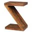 Z-Shaped Side Table Apolo 178 | Solid Sheesham Wood | 59 x 30 x 44 cm | Modern Storage