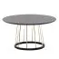 Round Living Room Table Black/Gold | 80 x 42 cm | Modern Design | Premium Materials