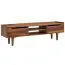 Sheesham TV Cabinet Lowboard | Semi-Solid Wood | Modern Design | 43 x 145 x 35 cm | Ample Storage