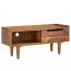 Sheesham TV Cabinet | Lowboard | Semi-Solid Wood | 44 x 95 x 34 cm | Modern Sliding Door | Up to 50" TVs