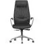 XXL Apolo 22 Office Chair Black/Chrome | Wide & High Backrest | Genuine Leather | 120kg Capacity | Adjustable Ergonomics