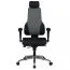 Office swivel chair with tilting headrest Apolo 57, color: black / grey, backrest height adjustable in 5 steps