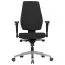 Ergonomic office chair Apolo 62, color: black / chrome, with adjustable seat firmness