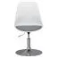 Apolo 130 Designer Swivel Chair | White/Grey/Chrome | 360° Rotatable Seat | Height Adjustable