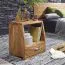 Sheesham Solid Wood Bedside Table | Unique Grain | 53 x 45 x 40 cm | Handcrafted | Ample Storage