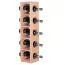 Wine Rack for 5 Bottles | Solid Acacia Wood | Unique Handmade Design | 70 x 15 x 15 cm | Brown