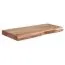 Solid Acacia Wood Wall Shelf | Natural Tree Edge | 4 x 40 x 26 cm | Floating Design | Handcrafted