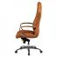 Apolo 65 Premium Ergonomic Office Chair | Caramel Leather, Chrome Base, Headrest, Adjustable Height, 3-Point Tilt, 120 kg Capacity