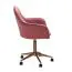 Apolo 117 Swivel Chair | Pink Velvet & Gold Base | Ergonomic Shell Seat | Adjustable Height | Premium Comfort