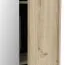 Large Oak Shoe Cabinet Matandu 01 | Mirror Door | 6 Shoe Rails | 5 Compartments | 176.5 x 83 x 24 cm