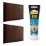 Upholstery Panels Set of 10 | Dark Brown Velour Cover | 50 x 30 cm | Easy-Clean S.I.C. Technology