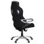 Ergonomic office swivel chair Apolo 53, color: black / grey / white, backrest with breathable cover
