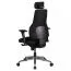 Office swivel chair with tilting headrest Apolo 57, color: black / grey, backrest height adjustable in 5 steps