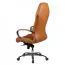 Apolo 65 Premium Ergonomic Office Chair | Caramel Leather, Chrome Base, Headrest, Adjustable Height, 3-Point Tilt, 120 kg Capacity