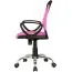 Children's and youth desk chair Apolo 93, color: pink / black, with durable mesh cover