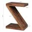 Z-Shaped Side Table Apolo 178 | Solid Sheesham Wood | 59 x 30 x 44 cm | Modern Storage