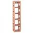 Wine Rack for 5 Bottles | Solid Acacia Wood | Unique Handmade Design | 70 x 15 x 15 cm | Brown