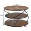 Round Sheesham Solid Wood Living Room Table | 58 x 58 x 40.5 cm | Handcrafted | Modern Design