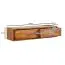 TV Cabinet Lowboard, Sheesham Brown, Semi-Solid | 25 x 108 x 34 cm | 2 Drawers | Modern Wall-Mounted Design