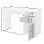 Desk with Drawer and Door Agia 01 | Sonoma Oak | 74 x 120 x 50 cm | Modern Storage Solution