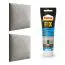 Upholstery Panels Set of 10 | Grey Velour Cover | 30 x 30 cm | Easy-Clean S.I.C. Technology