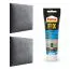 Upholstery Panels Set of 10 | Anthracite Velour | 30 x 30 cm | Easy-Clean Surface