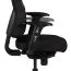 Office swivel chair with tilting headrest Apolo 57, color: black / grey, backrest height adjustable in 5 steps