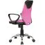 Children's and youth desk chair Apolo 93, color: pink / black, with durable mesh cover