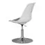 Apolo 130 Designer Swivel Chair | White/Grey/Chrome | 360° Rotatable Seat | Height Adjustable