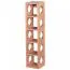 Wine Rack for 5 Bottles | Solid Acacia Wood | Unique Handmade Design | 70 x 15 x 15 cm | Brown