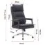 Gray Office Chair Tawi 03 | 360° Swivel | Height Adjustable | High Backrest | Faux Leather | 109-117 x 49 x 71 cm