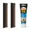 Set of 10 Upholstery Panels | Dark Brown Velour Cover | 60 x 15 cm | Easy-Clean S.I.C. Technology