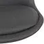 Apolo 113 Shell Chair with Castors | Black/Chrome | Soft Upholstered Cover | Adjustable Height | Modern Swivel Design