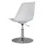 Apolo 130 Designer Swivel Chair | White/Grey/Chrome | 360° Rotatable Seat | Height Adjustable