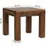 Small coffee table / side table made of Sheesham solid wood Apolo 152, color: Sheesham stained - Dimensions: 40 x 45 x 45 cm (H x W x D)