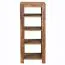 Small Sheesham Solid Wood Shelf | 4 Compartments | 105 x 44 x 44 cm | Assembled | Handmade