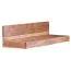 Handmade Wall Shelf | Solid Acacia Wood | Unique Grain | 17 x 80 x 23 cm | Modern Design